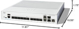 Cisco Catalyst 1300-12XS Managed Switch, 10 Port 10G SFP+, 2x10GE SFP+ Combo, (C1300-12XS) Networking Switches JS Bazar