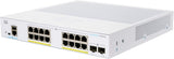 CBS250-16P-2G - Cisco Business 250 Series Smart Switches, Cisco Business 250 Switch, 16 10/100/1000 PoE+ ports with 120W power budget, 2 Gigabit SFP Networking Switches JS Bazar