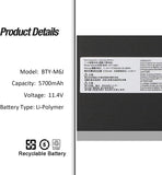 BTY-M6J BTY-U6J Laptop Battery Compatible for MSI GS63 7RD 7RE 8RD 8RE 8RF GS63VR 6RF 7RF 7RE GS73 7RE 8RD 8RE 8RF WS63 7RF 7RK 8SK 8SJ 8SL WS63VR 7RL MS-17B4 MSB4-16B 17B7 11.4 V Laptop Batteries JS Bazar