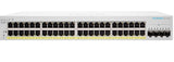 Cisco Business 220 Series CBS220-48FP-4X - Switch - smart - 48 x 10/100/1000 (PoE+) + 4 x 10 Gigabit SFP+ (uplink) - rack-mountable - PoE+ (740 W) Networking Switches JS Bazar