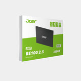 Acer RE100 2.5" SATA III 256GB Internal SSD, 3D TLC NAND, 562 MB/s Read Speed, 528 MB/s Write Speed : BL.9BWWA.107 Hard Drives JS Bazar
