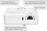 Optoma ZW350ST Projector, DLP Technology, 3600 ANSI Lumens, 30" to 300" Display Size, WXGA 1280x800 Resolution Projectors JS Bazar