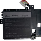 191YN 14.8V 92Wh Dell Alienware Laptop Battery for Dell Alienware 15 R1 15 R2 ALW15ED-1828 1718 1728 ALW15CD-1718 1748 1848 ALW15ER-3718 1728 3228 2F3W1 410GJ 2F3W1 8NH55 Laptop Batteries JS Bazar