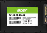 Acer RE100 2.5" SATA III 256GB Internal SSD, 3D TLC NAND, 562 MB/s Read Speed, 528 MB/s Write Speed : BL.9BWWA.107 Hard Drives JS Bazar