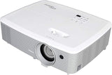 Optoma EH400 Projector, DLP Display Technology, 4000 ANSI Lumens, 33.5" to 306" Display Size, 1.1x Zoom, 16:9 Aspect Ratio, 2*HDMI