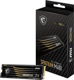 MSI Spatium M480 2TB M.2 2280 Internal Solid State Drive, PCI-E x4, Gen4, NVMe, SSD, 7000 MB/s / 6800 MB/s : S78-440Q150-P83 Hard Drives JS Bazar