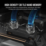 Corsair MP600 Pro XT Hydro X Edition 2TB Internal SSD, 3D TLC NAND, 1400 TBW, Black : CSSD-F2000GBMP600PHXT Hard Drives JS Bazar