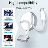 140 watt Type C To MagSafe 3 Adapter Cable For Macbook Pro 14 MacBook Air 13 M3 MacBook Air M2 power cord JS Bazar