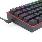 Redragon FIZZ Pro K616 RGB Wireless/Wired Mechanical Gaming Keyboard - Black | K616-RGB Gaming Keyboard JS Bazar