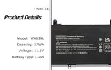 WR03XL Original HP Pavilion 13-P100ED F4T66EA, Split 13-M001XX E6D86AS, TPN-Q133 725497-1C1 725497-2B1 Series Laptop Battery Laptop Batteries JS Bazar