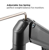 Dual Monitors Aluminum Gas Spring Monitor Arm | LDT47-C024 Desktop Mount JS Bazar