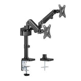 Dual Monitors Aluminum Gas Spring Monitor Arm | LDT47-C024 Desktop Mount JS Bazar