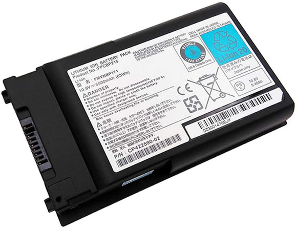 Fujitsu FPCBP200 FMVNBP179 FMVNBP171 FPCBP215 T1010 TH700 T730 T731 T900 10.8V 63Wh 5800mAh Replacement Laptop Battery