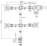 economy steel lcd vesa desk mount | 91-ldt07c048 Desktop Mount JS Bazar