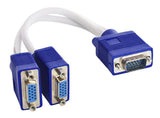 503-74 VGA Y-splitter 1 to 2, Passive - White & Blue VGA Splitters & Switches JS Bazar