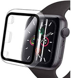 Apple Watch Case with Screen Protector, Clear Hard PC Bumper Case + 9H Bulletproof Tempered Glass JS Bazar