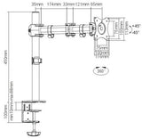 economy steel lcd vesa desk mount | ldt07c012 Desktop Mount JS Bazar