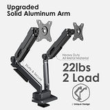 premium dual monitors aluminum gas spring monitor arm | 91-ldt26c024 Desktop Mount JS Bazar