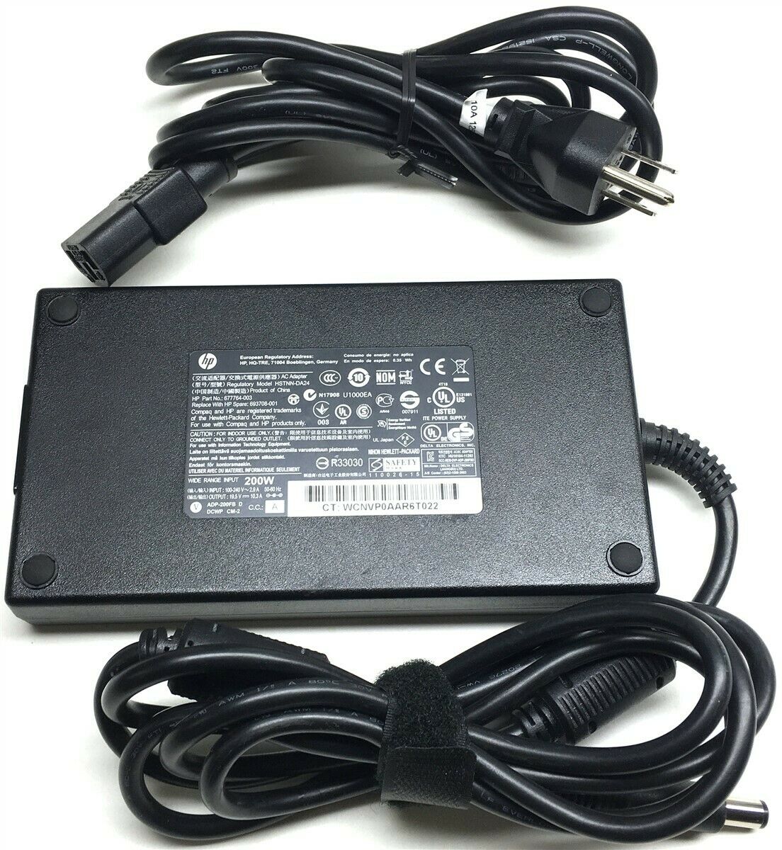 19.5V 10.3A 7.4*5.0MM 200W Laptop Adapter Charger For HP EliteBook