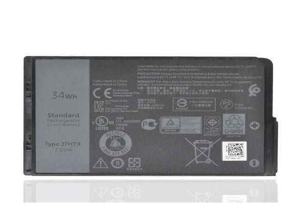 7XNTR J7HTX 07XNTR FH8RW 0FH8RW Laptop Battery Replacement for Dell Latitude 12 7202 7212 7220 Rugged Extreme Tablet Series (7.4V 26Wh 3420mAh) Laptop Batteries JS Bazar