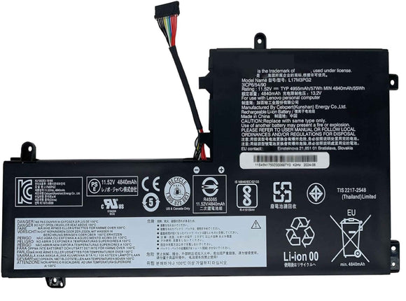 L17M3PG2 Laptop Battery 57Wh 4955mAh 11.52V Compatible with Lenovo Legion Y7000-2019 Y545 Y540-15IRH Y530-15ICH-1060 Series L17C3PG2 5B10T31045 5B10W69457 5B10W67279 5B10Q88559 Laptop Batteries JS Bazar