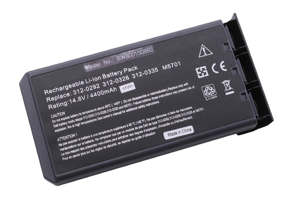 Replacement Battery for Dell H9566, M5701, T5443, W5173, W5543 for Notebook (4400 mAh, 14.8 V, Li-Ion) Laptop Batteries JS Bazar