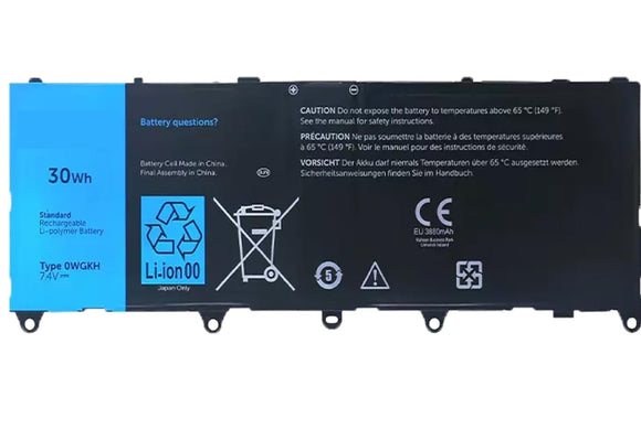 0WGKH Laptop Battery 30Wh 3850mAh 2-Cell 7.4V Compatible with DELL Latitute 10E 10-ST2e Series H91MK OWGKH Y50C5 Laptop Batteries JS Bazar