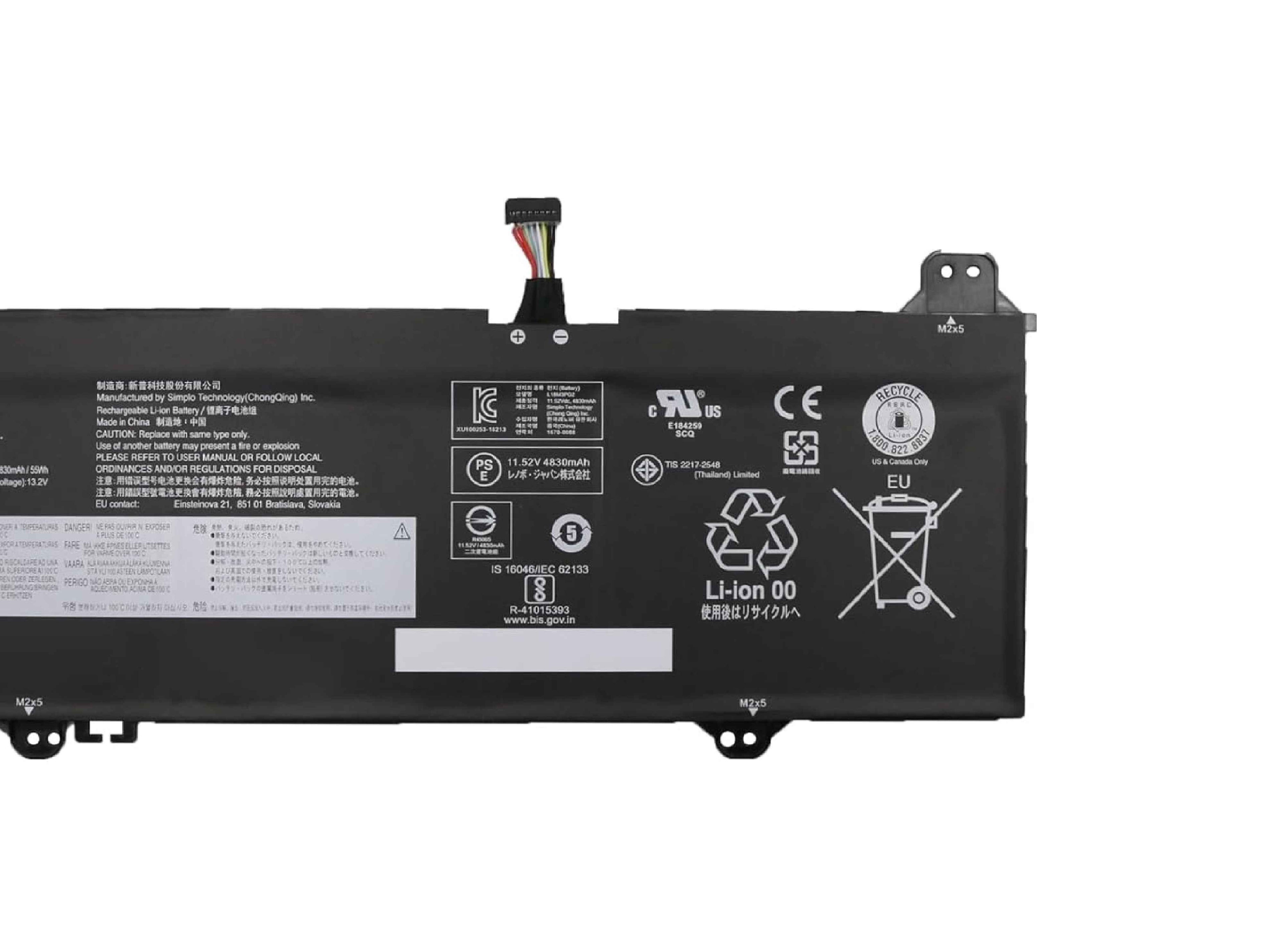 L18M3PG2 L18D3PG2 Laptop Battery 57Wh 4955mAh 3-Cell 11.52V Compatible with Lenovo 14e Chromebook/Chromebook S345-14AST Series L18L3PG2 Laptop Batteries JS Bazar