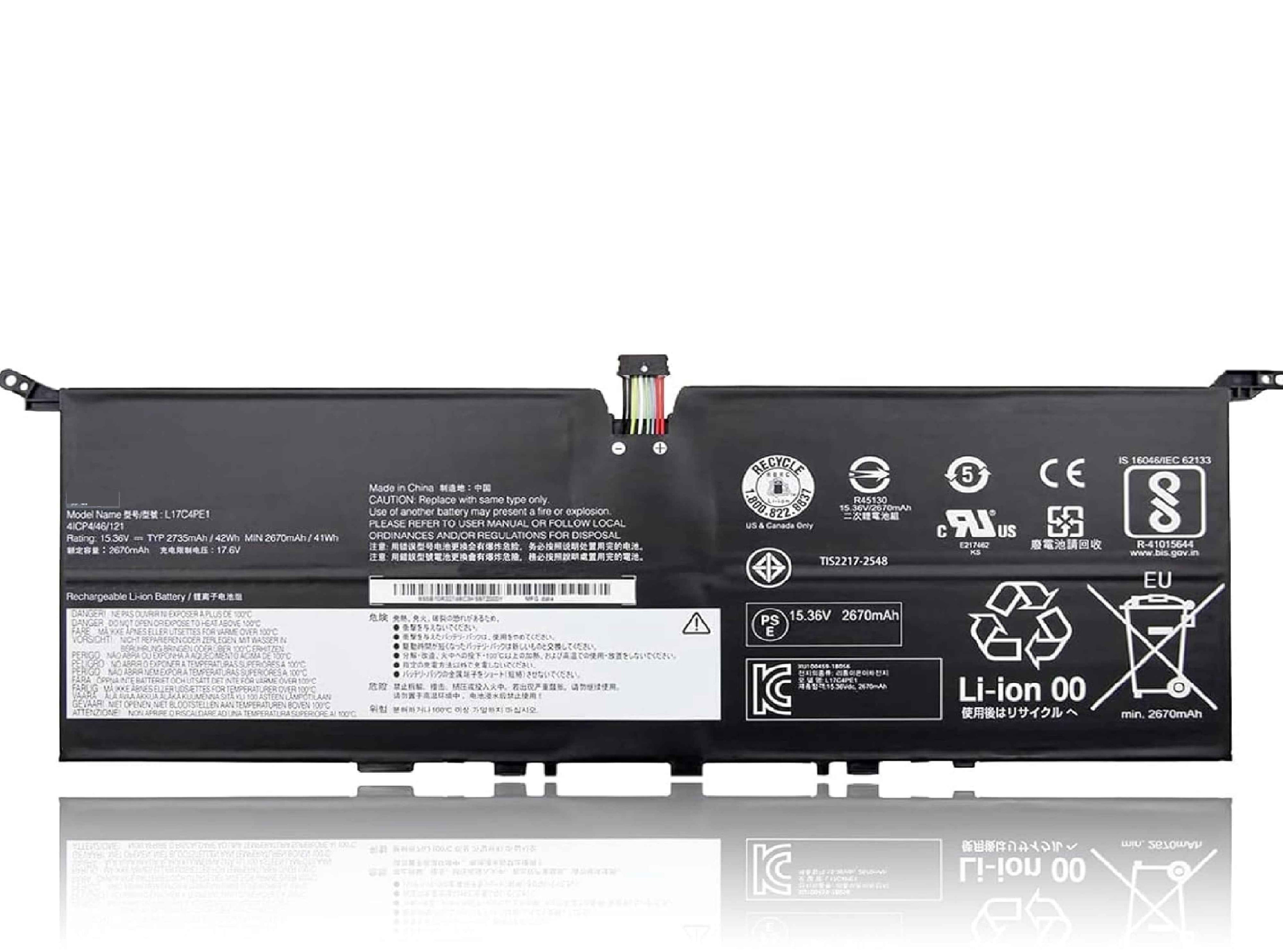 L17C4PE1 L17C4PE1 Laptop Battery Compatible with Lenovo ideapad 730S-13IWL Yoga S730-13IWL S730-13IML Series L17M4PE1 L17S4PE1 5B10R32748 5B10R32749 5B10W67276 5B10W67274 Laptop Batteries JS Bazar
