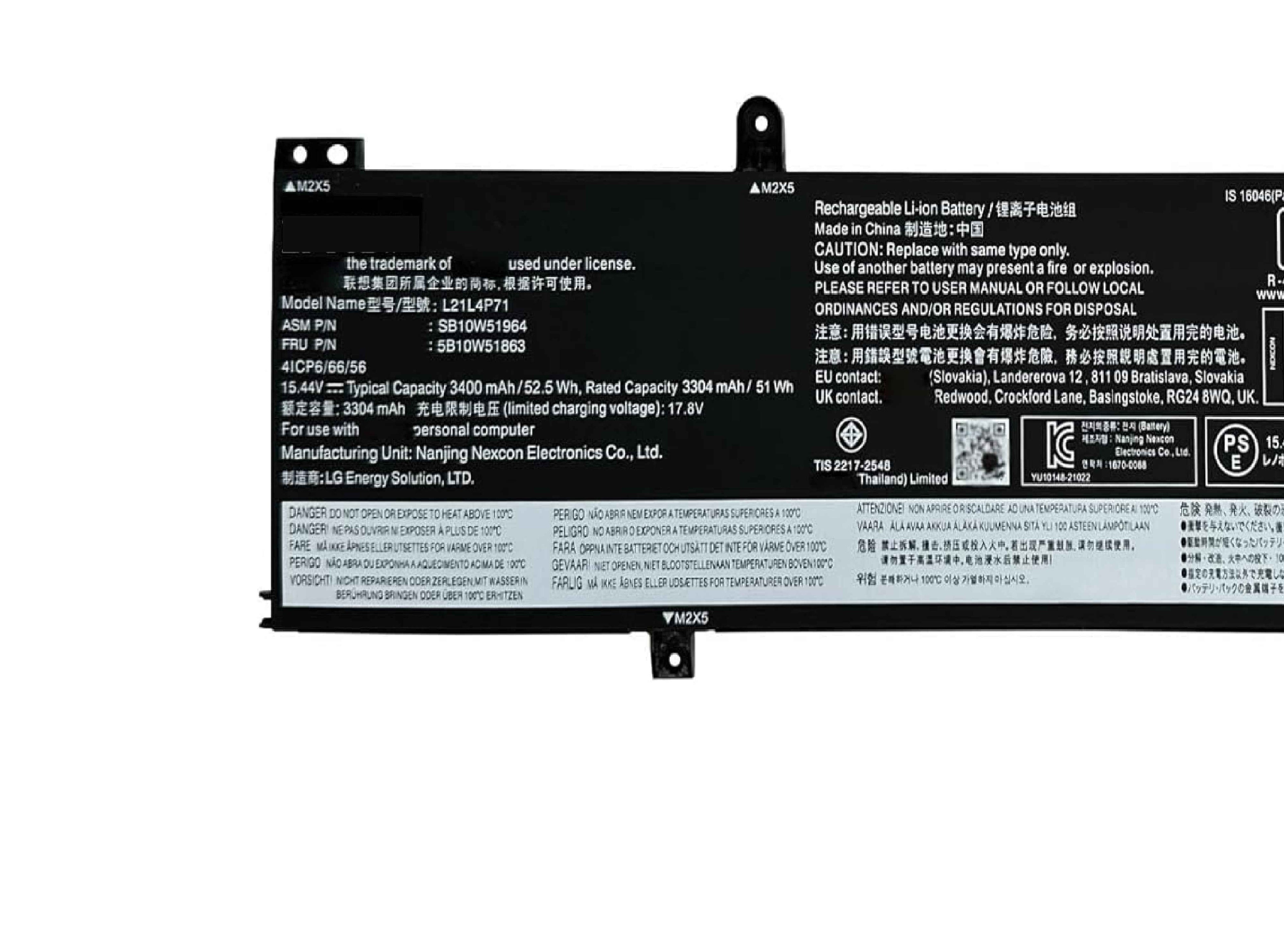L21L4P71 Laptop Battery 52.5Wh Compatible with Lenovo ThinkPad T14 Gen 3 Gen 4 / P14s Gen 3 Gen 4 Series L21M3P71 L21L3P71 L21M4P71 L21C4P71 L21D4P71 L21M4P72 L21C3P71 (L21L4P71 52.5Wh) Laptop Batteries Generic
