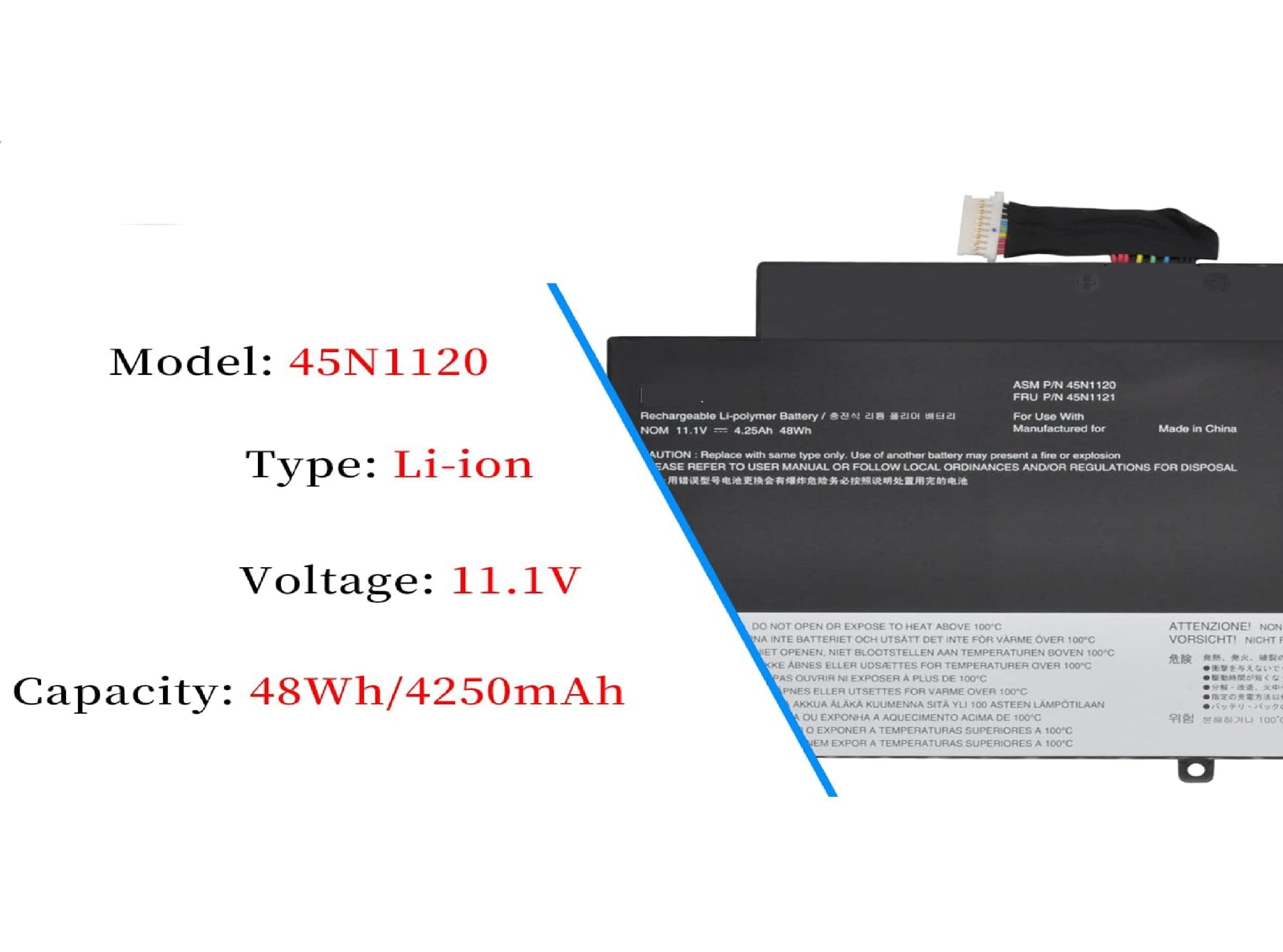 45N1120 45N1121 45N1122 45N1123 Laptop Battery for Lenovo ThinkPad T431s 20AC001AUS 20AA000BUS Series 11.1V 48Wh Laptop Batteries JS Bazar