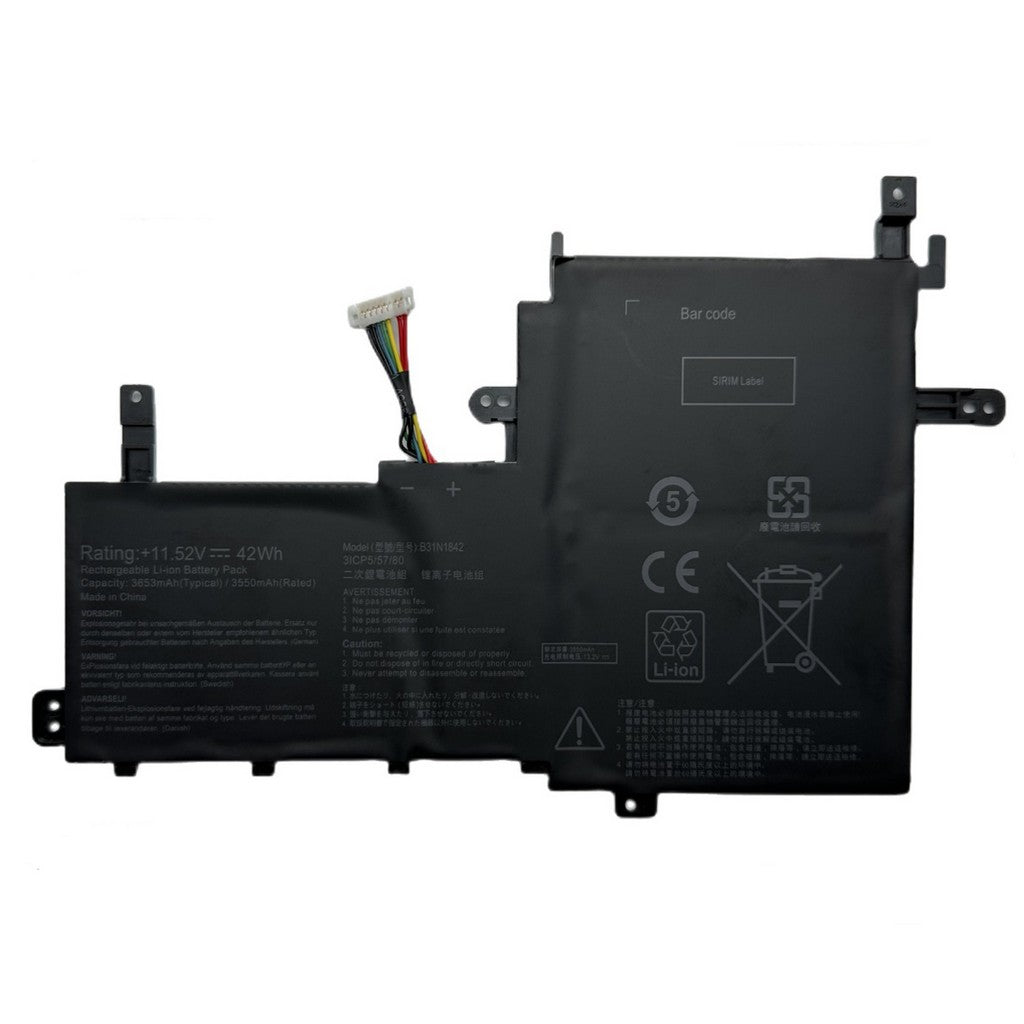 B31N1842 Asus Laptop Battery for ASUS VivoBook S15 S531FA S531FL K531FA K531FL X531FA X531FL M513IA M513UA K513EA K513EQ F513EA F513EP S513EA S513EQ S513EP V531FA V531FL X513EA X513IA X513EP X513EQ 42Wh Laptop Batteries JS Bazar