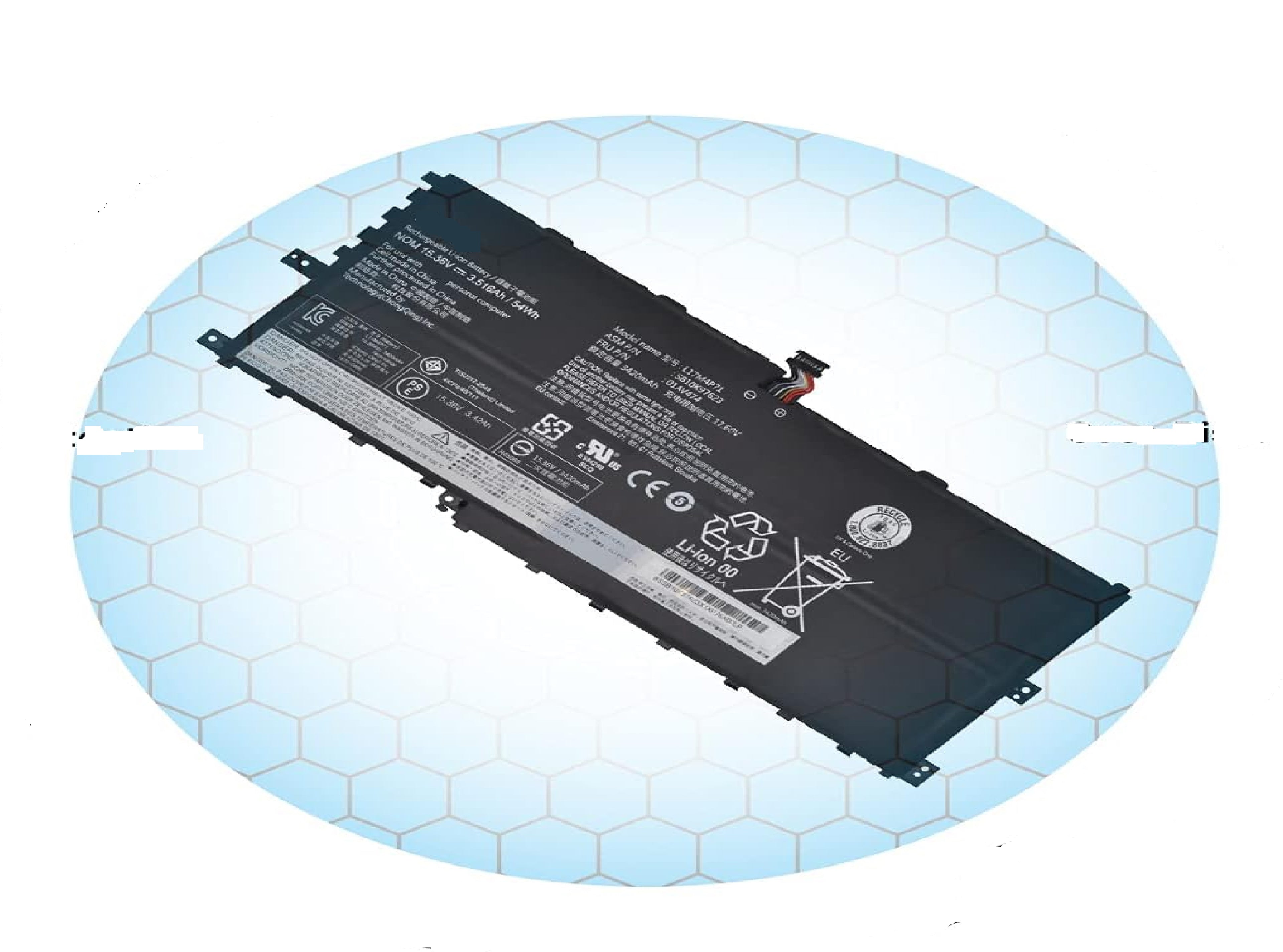 L17M4P71 L17C4P71 L17M4P73 Laptop Battery for Lenovo ThinkPad X1 Yoga 3rd Gen 2018 Series 20LD 20LE 20LF 20LG TP00076D 01AV474 SB10K97623 01AV475 SB10K97624 01AV499 SB10K97638 02DL003 15.36V 54Wh Laptop Batteries JS Bazar