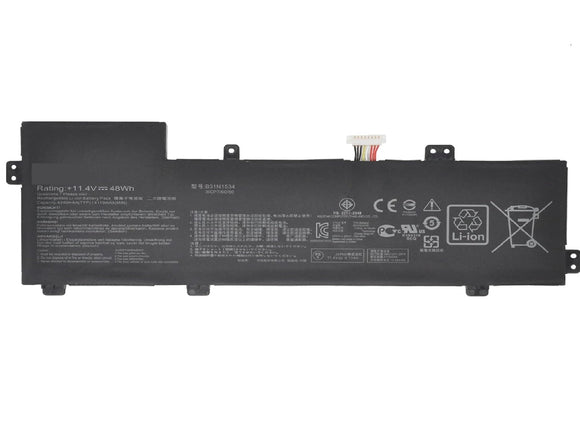 B31N1534 Asus Laptop Battery for Asus Zenbook U5000 UX510 UX510UW UX510UW-1A UX510UW1A UX510UW-RB71 UX510UW-CN044T UX510UX UX510UX-1A UX510UX-CN020T UX510UX-CN044T UX510UX-CN216T 0B200-02030000 11.4V 48Wh Laptop Batteries JS Bazar