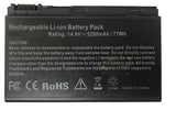 Acer Laptop Battery for Acer TravelMate 5720 5200 mAh, 14.8 V, 5200 mAh/78 Wh, Li-Ion, Black Laptop Batteries JS Bazar