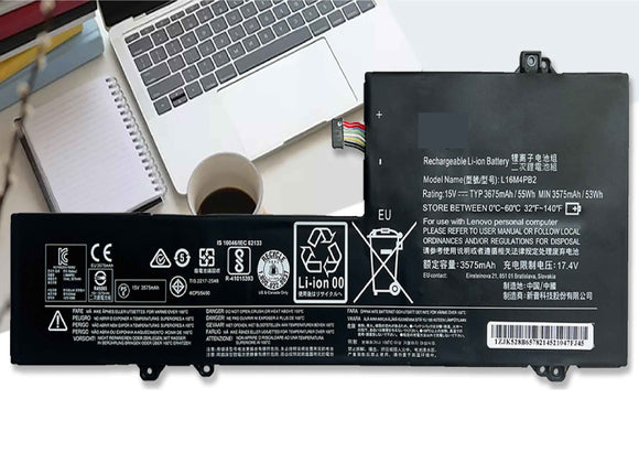 L16M4PB2 (15V 55Wh/3675mAh 4-Cells) Laptop Battery Compatible with Lenovo Ideapad 720S-14IKB V720-14 Series Notebook L16L4PB2 L16C4PB2 Laptop Batteries JS Bazar