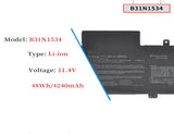 B31N1534 Asus Laptop Battery for Asus Zenbook U5000 UX510 UX510UW UX510UW-1A UX510UW1A UX510UW-RB71 UX510UW-CN044T UX510UX UX510UX-1A UX510UX-CN020T UX510UX-CN044T UX510UX-CN216T 0B200-02030000 11.4V 48Wh Laptop Batteries JS Bazar