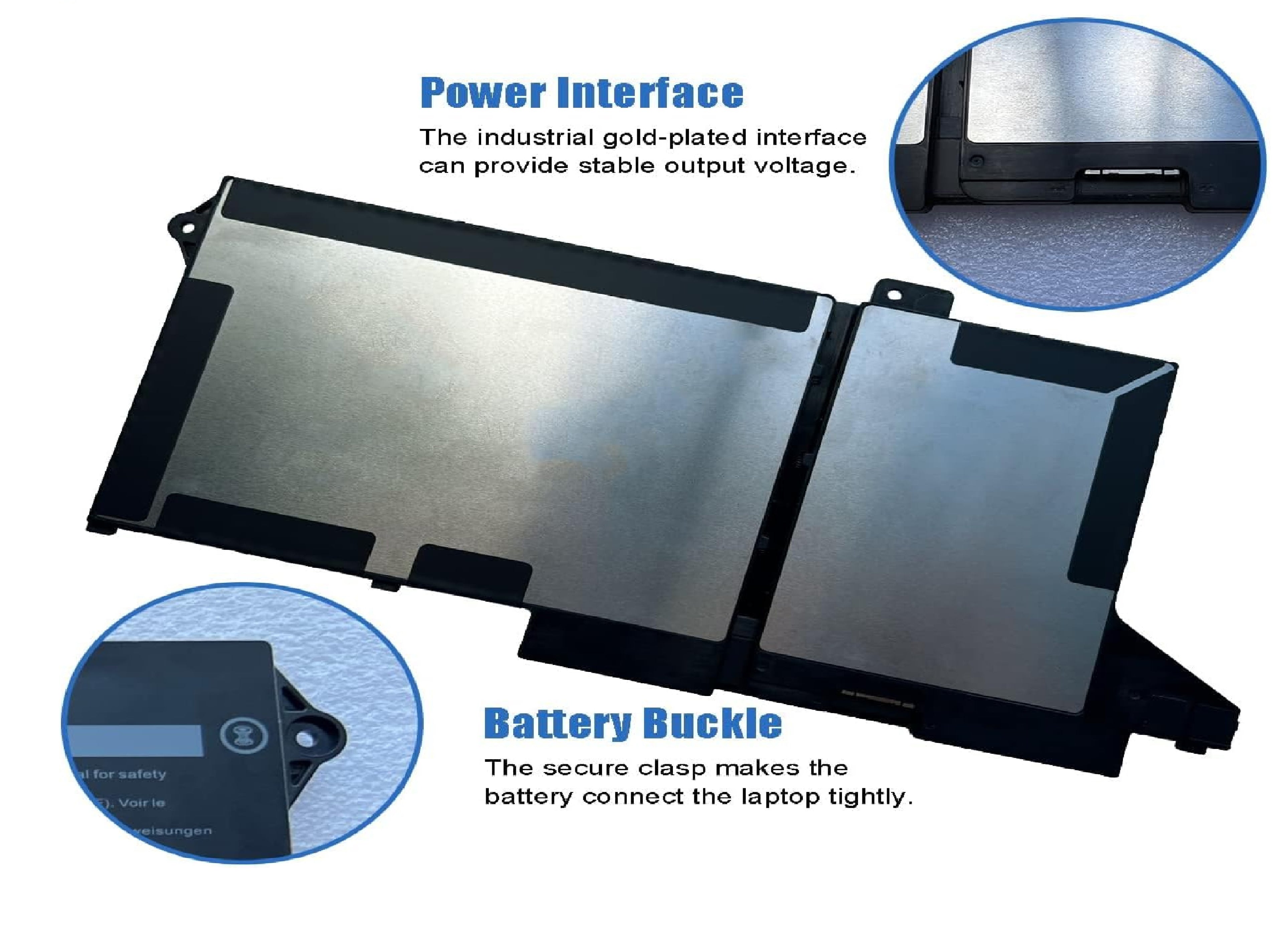 42wh WY9DX Dell Laptop Battery for Dell Latitude 5420 5520 Precision 15 3560 Series Notebook RJ40G 075X16 0WK3F1 0M3KCN 005R42 01K2CF 11.4V 3500mAh Laptop Batteries JS Bazar
