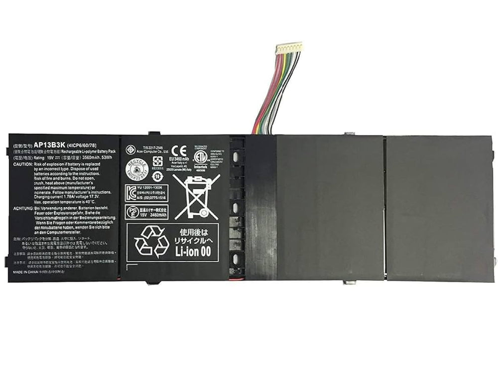 Generic 15.2V 3510mAh/53Wh AP13B3K AP13B8K Laptop Battery Compatible with Acer Aspire V5-572 V7-481P R7-571 PC Laptop Batteries JS Bazar