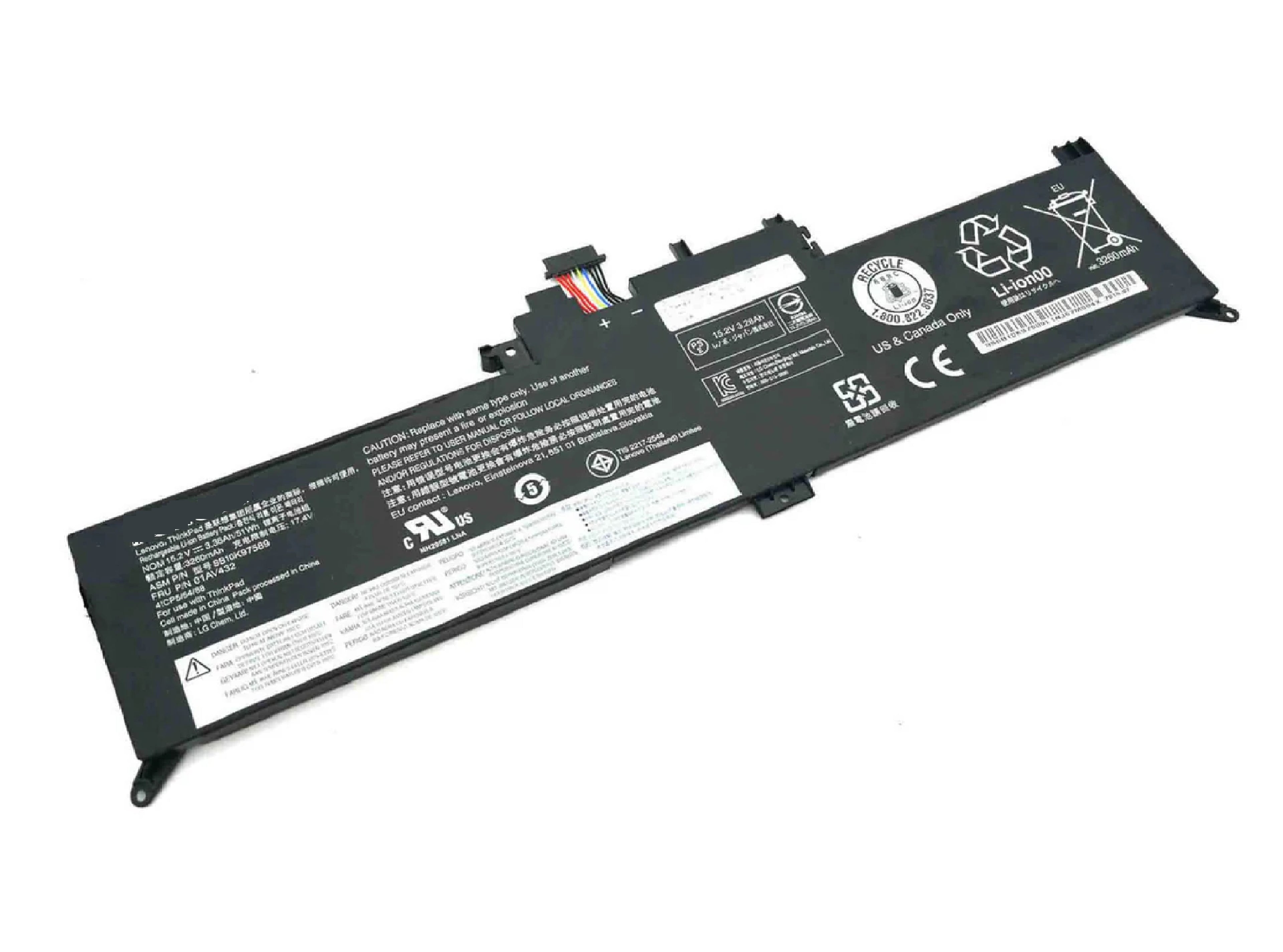 00HW026 00HW027 Battery Compatible with Lenovo ThinkPad Yoga 260 Series Laptop 15.2V 44Wh 2950mAh Laptop Batteries JS Bazar