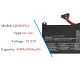 L20C3PC2 L20D3PC2 L20M3PC2 Laptop Battery for Lenovo Ideapad Gaming 3i 3-15ACH6 82K1 Model 82K20015US 82K200UTUS 3-15IHU6 82K2 5-15ITH6H Series 5B11B96715 SB11B96717 5B11B96718 5B11B96719 11.52V 45Wh Laptop Batteries JS Bazar