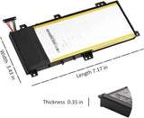 C21N1333 Asus Laptop Battery for Asus Transformer Book Flip TP550 R554L TP550L TP550LA TP550LD TP550LJ 0B200-00860400(7.5V 38Wh) Laptop Batteries JS Bazar
