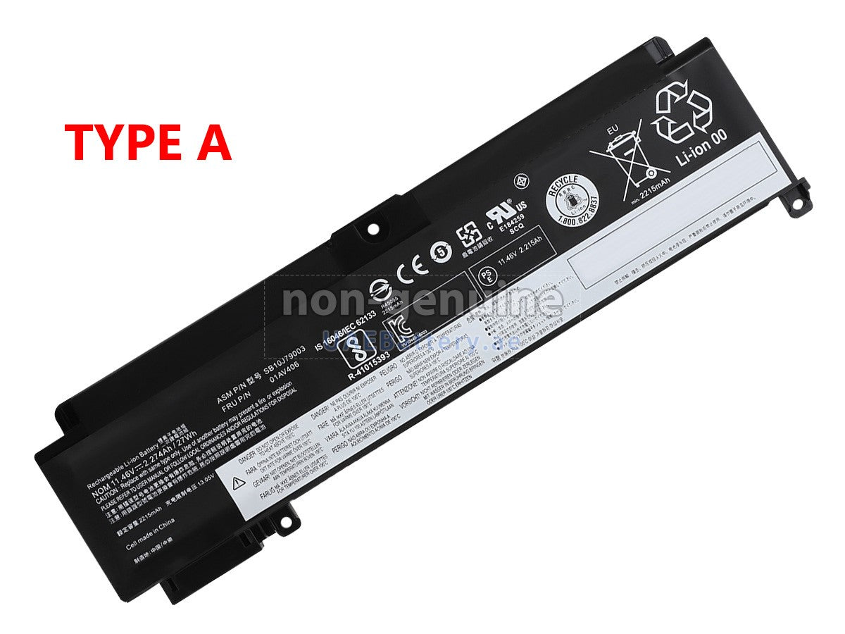 26Wh Lenovo ThinkPad T460s, ThinkPad T470s, 01AV462, 01AV405, SB10J79004 Laptop Battery Laptop Battery JS Bazar