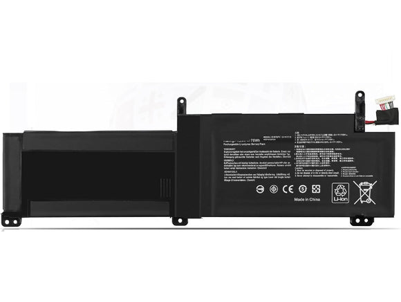 C41N1716 Asus Laptop Battery for ASUS ROG Strix GL703GS GL703GM Scar, ROG Strix S7BS S7BS8750 GL703GM-NS73 GL703GM-DS74 GL703GS-DS74 0B200-02770000 4ICP4/59/134 15.4V 76Wh Laptop Batteries JS Bazar