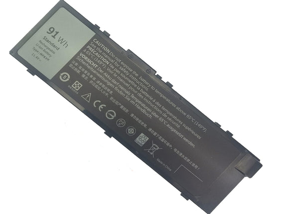 91Wh MFKVP 11.4V Battery Replacement for Dell Precision 15 7510 7520 17 7710 7720 M7510 M7710 T05W1 GR5D3 M28DH 451-BBSF 451-BBSB TWCPG 0FNY7 1G9VM RDYCT 6 Cell Laptop Batteries JS Bazar