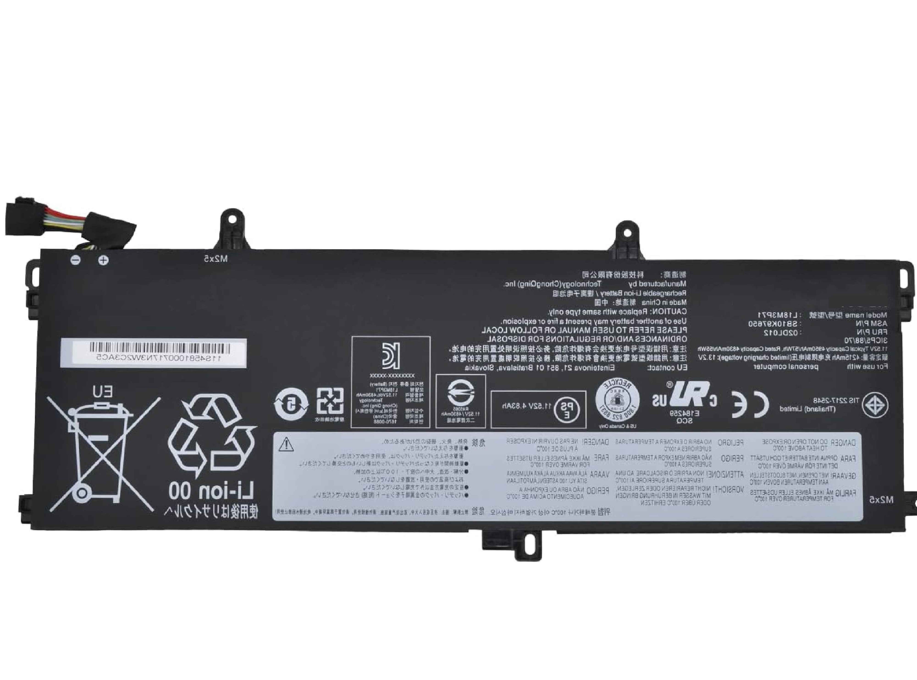 L18M3P71 L18L3P71 L18S3P71 L20D3P71 Laptop Battery for Lenovo ThinkPad T590 P53S ThinkPad T15 P15s 1st Gen Series 02DL011 SB10K97649 02DL012 SB10K97650 5B10W13913 5B10W13914 SB10W51924 11.52V 57Wh Laptop Batteries JS Bazar