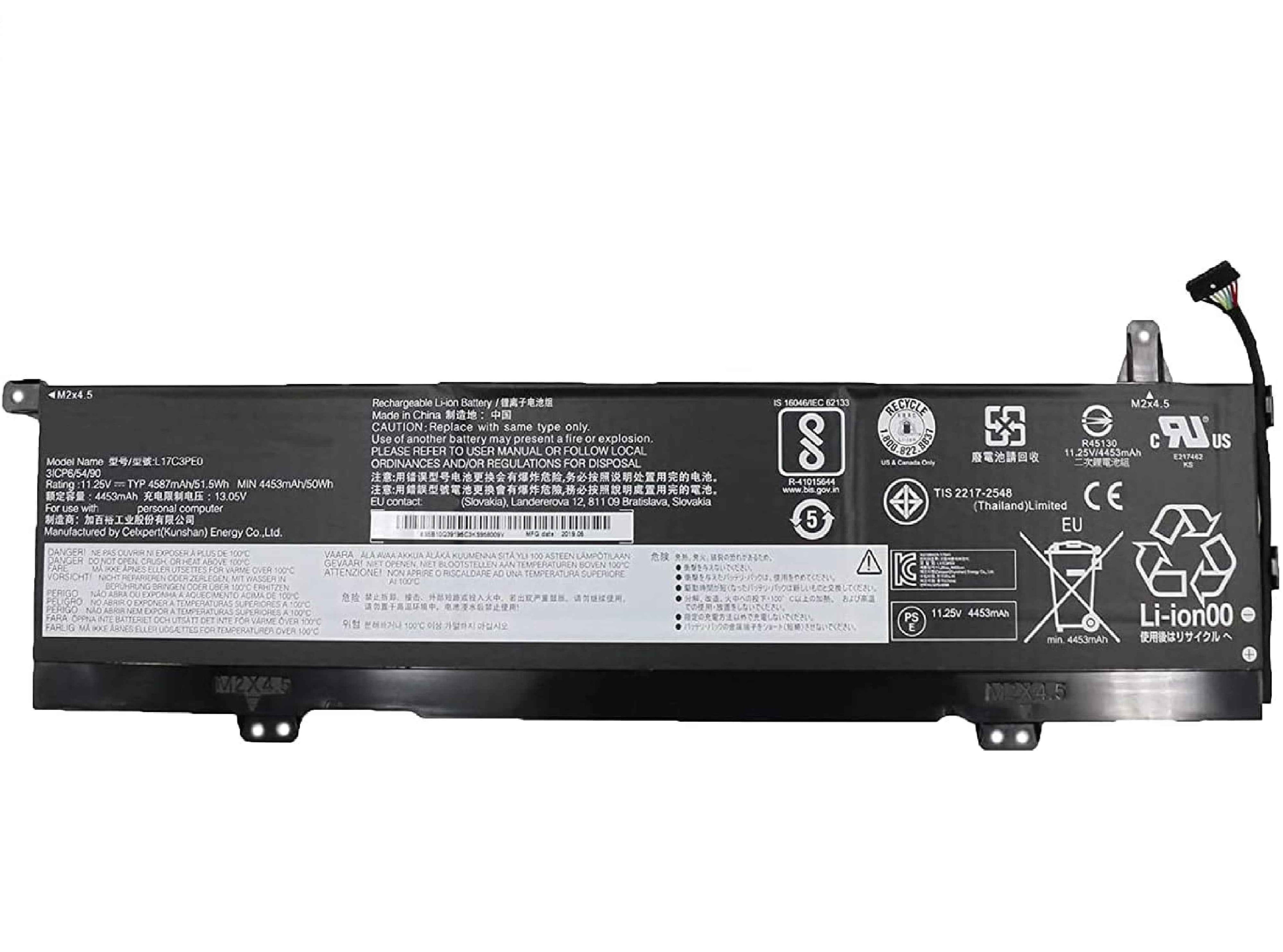 L17C3PE0 L17L3PE0 Laptop Battery for Lenovo Yoga 730 730-13IKB 730-15 730-15IWL 730-15IKB 15.6" 730-15IBK 730-15IWL-81JS 730-15IKB(81CU) 5B10Q39196 5B10W67214 5B10Q39197 5B10W67390 11.25V 51.5Wh Laptop Batteries JS Bazar