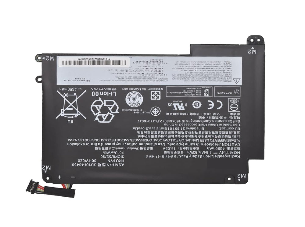 00HW020 00HW021 SB10F46458 SB10F46459 Laptop Battery for Lenovo ThinkPad Yoga 460 20EL 20EM Yoga P40 20GQ 20GR 20FY 20G 20G0 S3 Yoga 14 20DM Series 11.4V 53Wh Laptop Batteries JS Bazar
