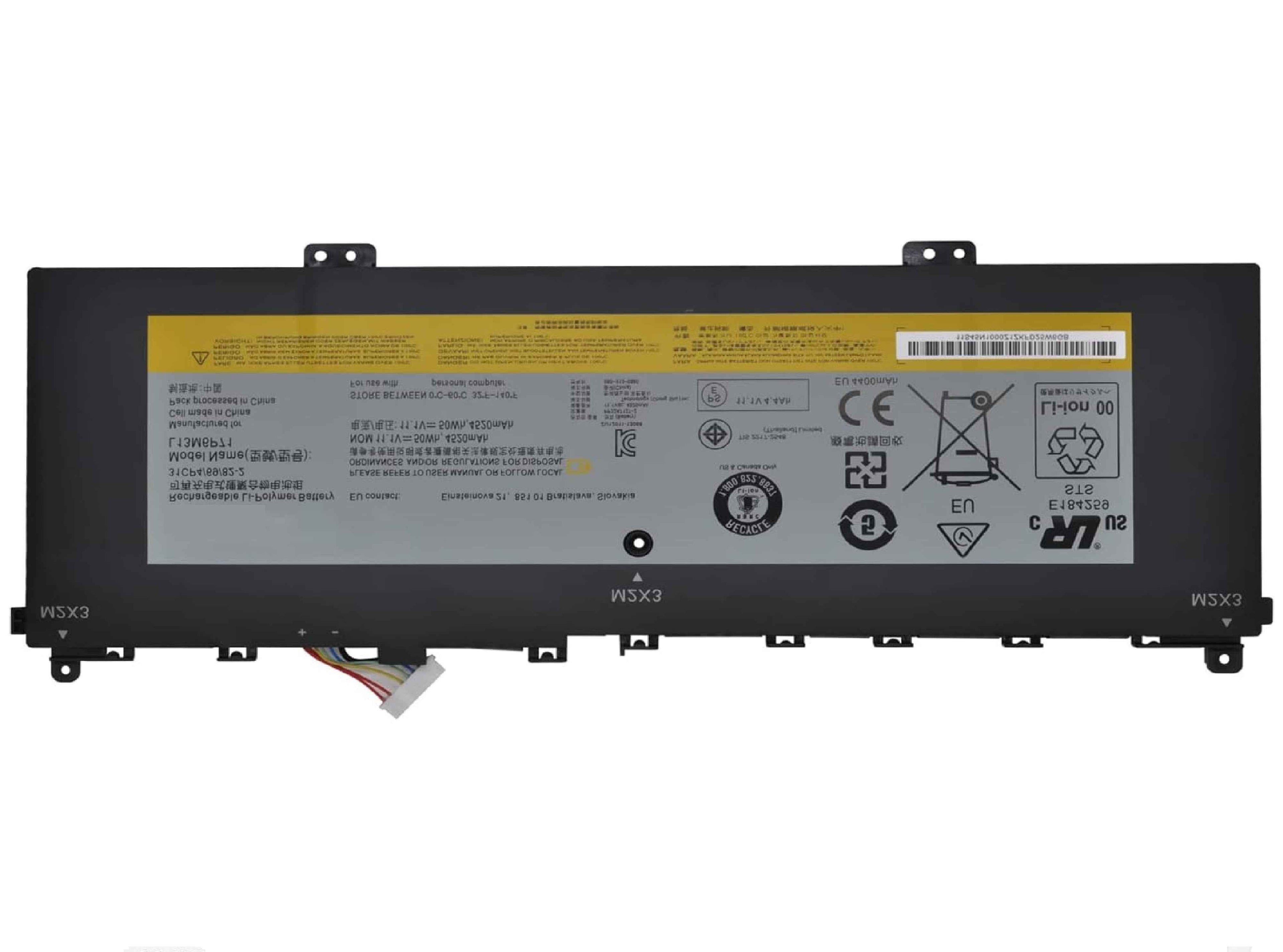 L13M6P71 L13S6P71 Laptop Battery for Lenovo IdeaPad Yoga 2 13 inch Series 121500234 121500229 3icp4/69/81-2 11.1V 50Wh Laptop Batteries JS Bazar