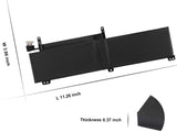 C41N1716 Asus Laptop Battery for ASUS ROG Strix GL703GS GL703GM Scar, ROG Strix S7BS S7BS8750 GL703GM-NS73 GL703GM-DS74 GL703GS-DS74 0B200-02770000 4ICP4/59/134 15.4V 76Wh Laptop Batteries JS Bazar